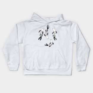 Hand drawn Koi fish design Kids Hoodie